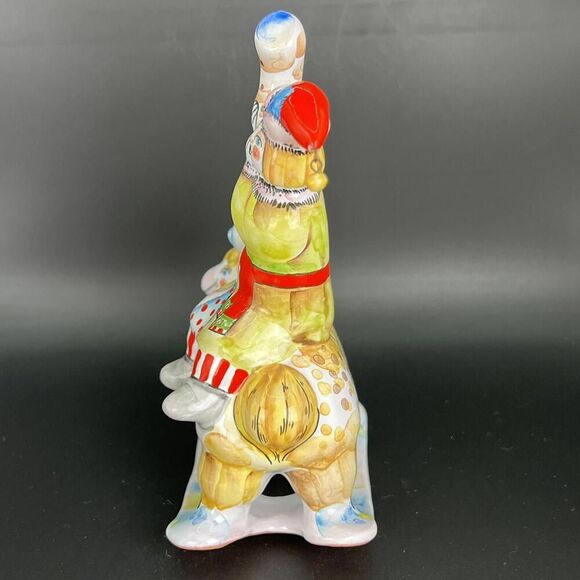 Vintage Russian Yaroslavl Majolica Skomorokh Jester Figurine Hand Painted Rare - Picture 5 of 9